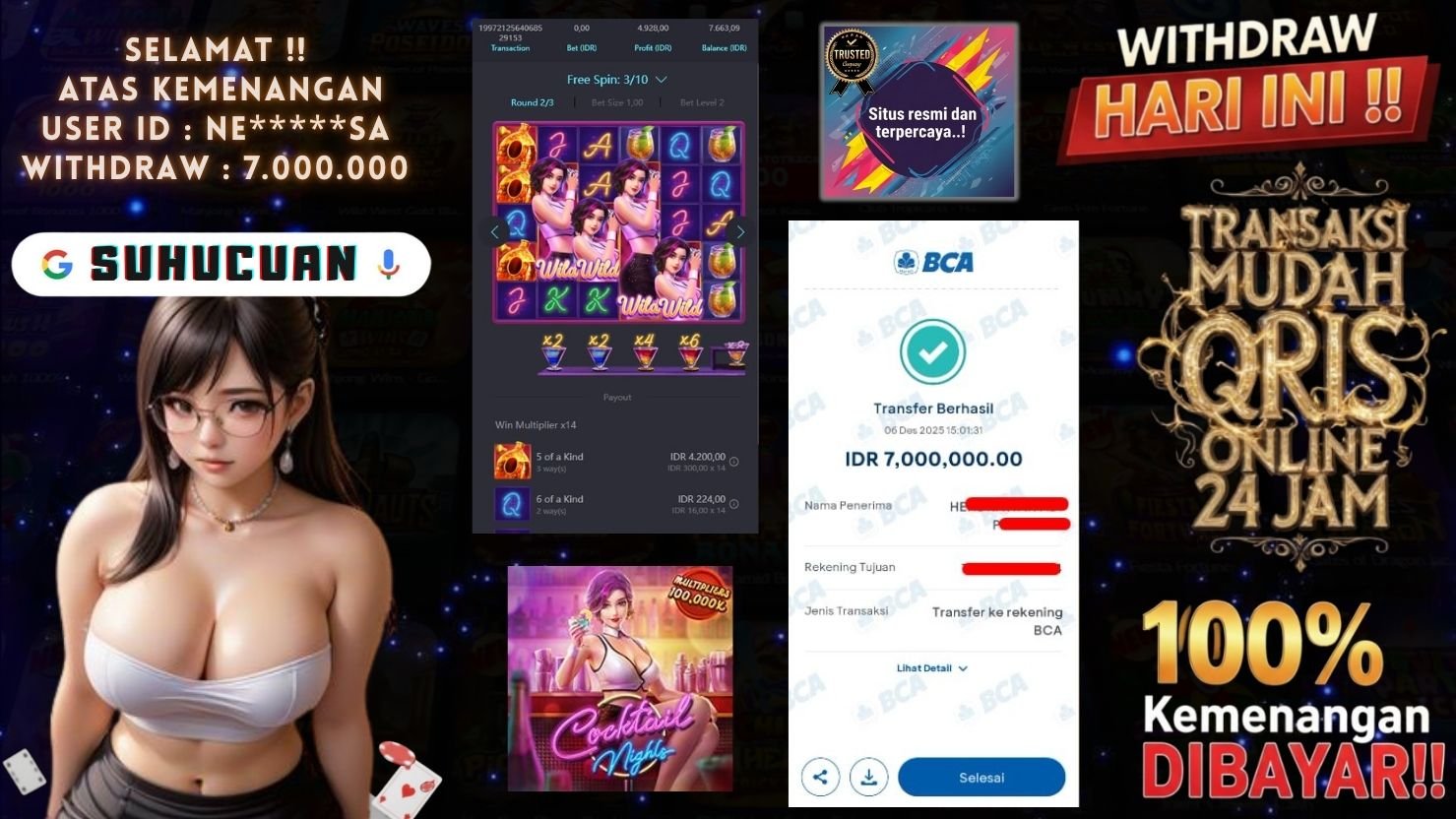 SUHUCUAN JACKPOT SLOT COCKTAIL NIGHTS